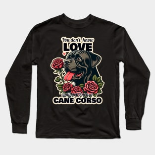 Cane Corso Valentine's day Long Sleeve T-Shirt